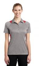 Sport-Tek® Ladies Heather Colorblock Contender Polo